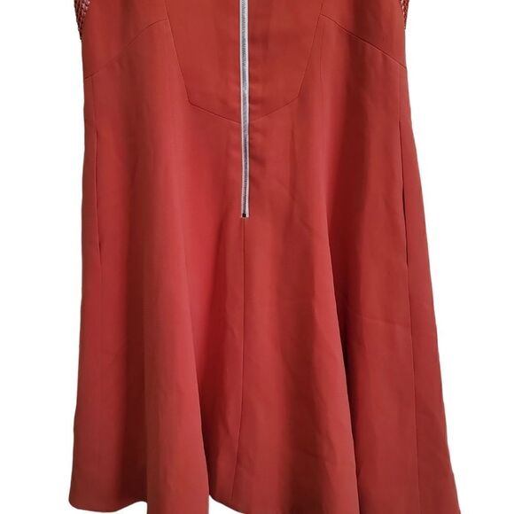 Rag & Bone Orange Sleeveless Dress Sz 6 - Picture 10 of 13